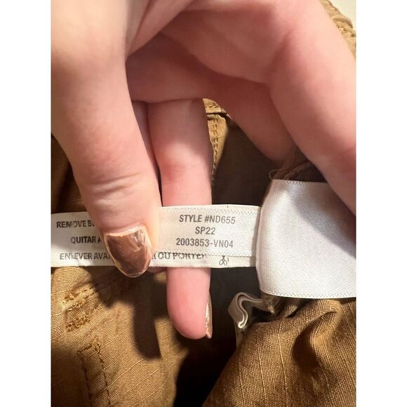 Madewell Cotton Ripstop Pull-On Straight Cargo Pants Women's Size Large - Picture 6 of 11